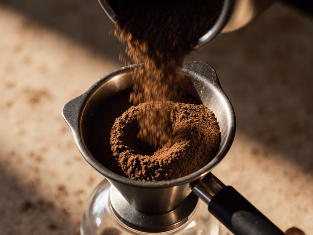 freshly-ground-coffee-in-portafilter