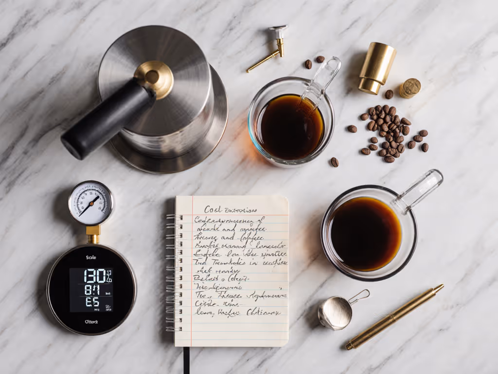 home_espresso_setup_logging_temperature_and_pressure_during_cold_extraction