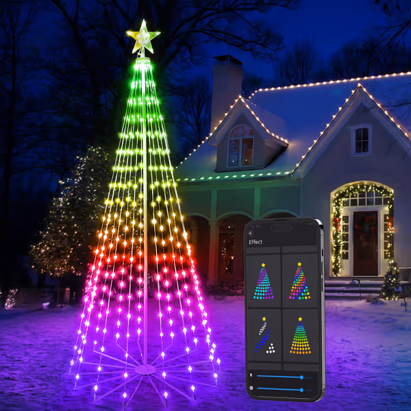 Brizled Smart RGB Christmas Cone Tree